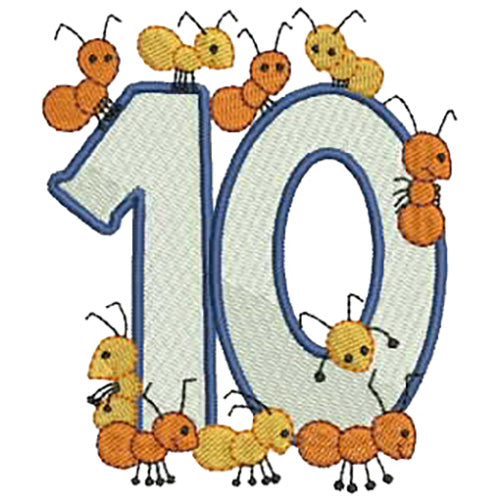Machine Embroidery Designs - Numbers(1) - Threadart.com