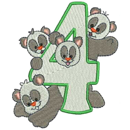 Machine Embroidery Designs - Numbers(1) - Threadart.com