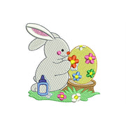 Machine Embroidery Designs - Easter Bunnys(4) - Threadart.com