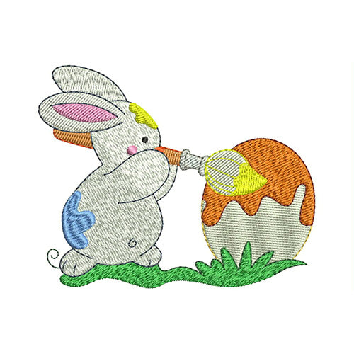 Machine Embroidery Designs - Easter Bunnys(4) - Threadart.com