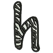 Machine Embroidery Designs - Zebra Alphabet (2) - Threadart.com