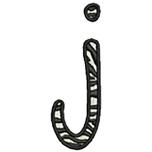 Machine Embroidery Designs - Zebra Alphabet (2) - Threadart.com