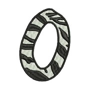 Machine Embroidery Designs - Zebra Alphabet Caps(2) - Threadart.com