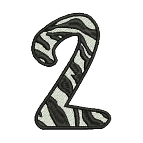 Machine Embroidery Designs - Zebra Alphabet Caps(2) - Threadart.com