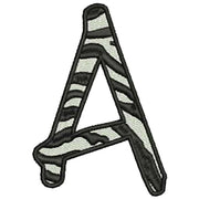 Machine Embroidery Designs - Zebra Alphabet Caps(2) - Threadart.com