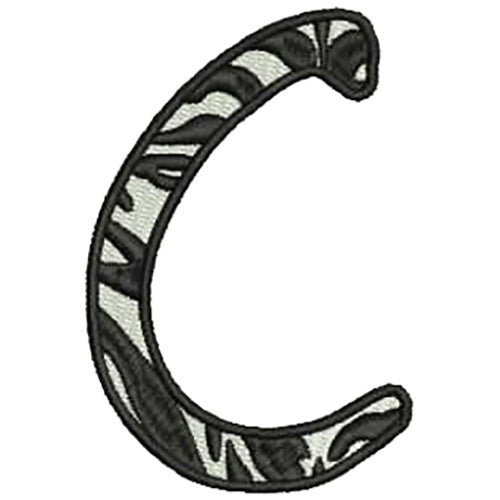 Machine Embroidery Designs - Zebra Alphabet Caps(2) - Threadart.com