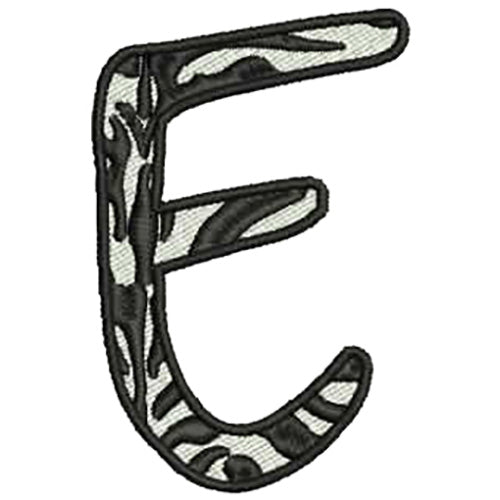 Machine Embroidery Designs - Zebra Alphabet Caps(2) - Threadart.com