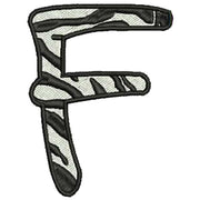 Machine Embroidery Designs - Zebra Alphabet Caps(2) - Threadart.com