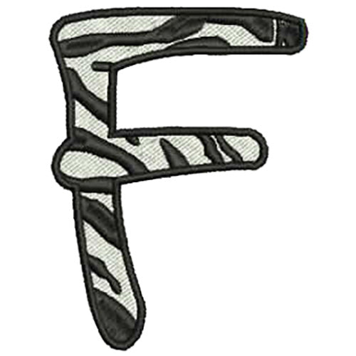 Machine Embroidery Designs - Zebra Alphabet Caps(2) - Threadart.com
