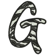 Machine Embroidery Designs - Zebra Alphabet Caps(2) - Threadart.com