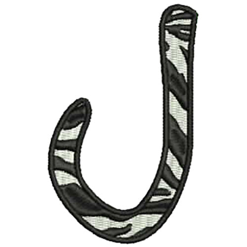 Machine Embroidery Designs - Zebra Alphabet Caps(2) - Threadart.com