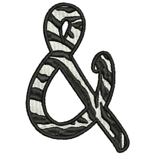 Machine Embroidery Designs - Zebra Alphabet Caps(2) - Threadart.com