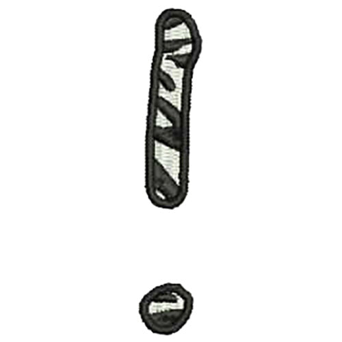 Machine Embroidery Designs - Zebra Alphabet Caps(2) - Threadart.com