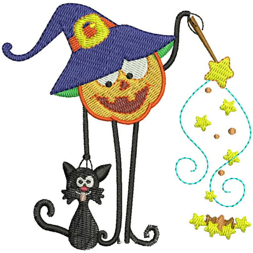 Machine Embroidery Designs - Crazy Pumpkins(2) - Threadart.com