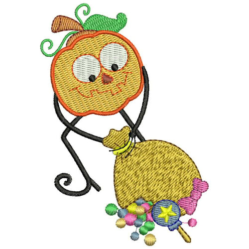 Machine Embroidery Designs - Crazy Pumpkins(2) - Threadart.com