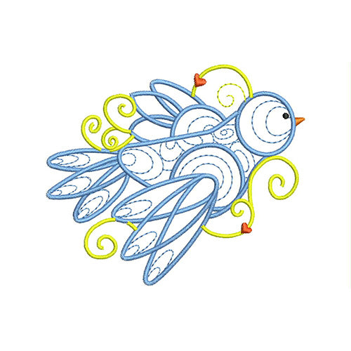 Machine Embroidery Designs - Ornamental Birds (1) - Threadart.com