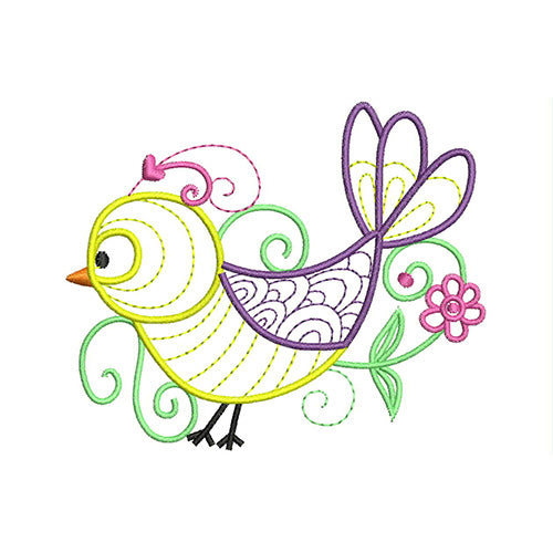 Machine Embroidery Designs - Ornamental Birds (1) - Threadart.com