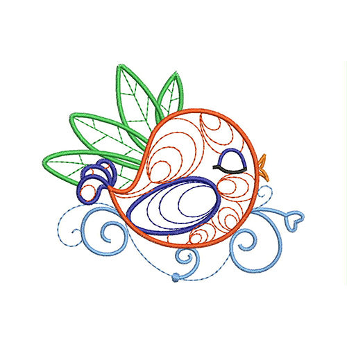Machine Embroidery Designs - Ornamental Birds (1) - Threadart.com