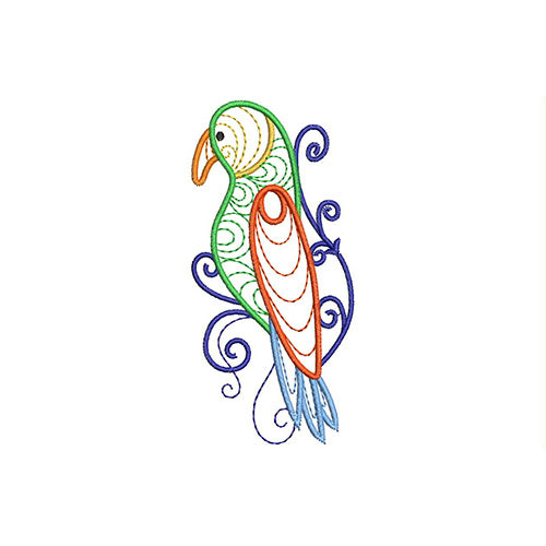 Machine Embroidery Designs - Ornamental Birds (1) - Threadart.com
