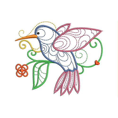 Machine Embroidery Designs - Ornamental Birds (1) - Threadart.com