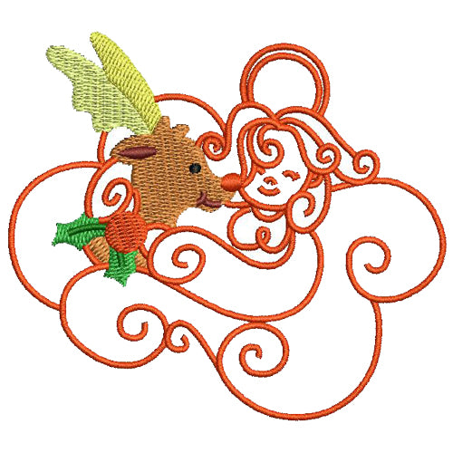 Machine Embroidery Designs - Christmas Angels (1) - Threadart.com