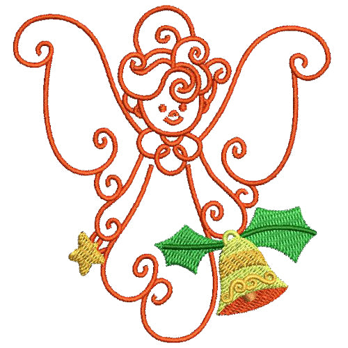 Machine Embroidery Designs - Christmas Angels (1) - Threadart.com