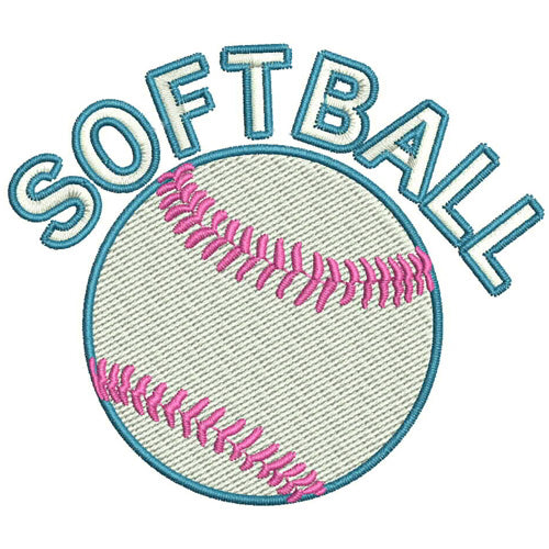 Machine Embroidery Designs - Softball(2) - Threadart.com