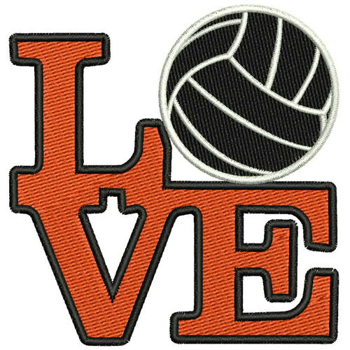 Machine Embroidery Designs - Volleyball(2) - Threadart.com