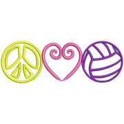 Machine Embroidery Designs - Volleyball(2) - Threadart.com