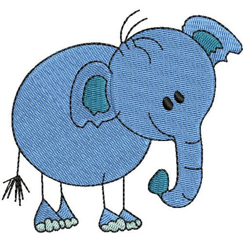 Machine Embroidery Designs - Zoo Stick Figures(1) - Threadart.com