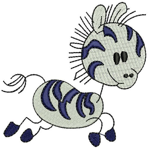 Machine Embroidery Designs - Zoo Stick Figures(1) - Threadart.com