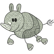 Machine Embroidery Designs - Zoo Stick Figures(1) - Threadart.com