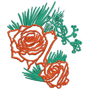 Machine Embroidery Designs - Roses (2) - Threadart.com
