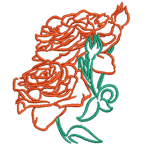 Machine Embroidery Designs - Roses (2) - Threadart.com