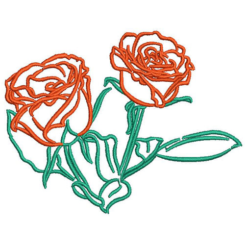 Machine Embroidery Designs - Roses (2) - Threadart.com