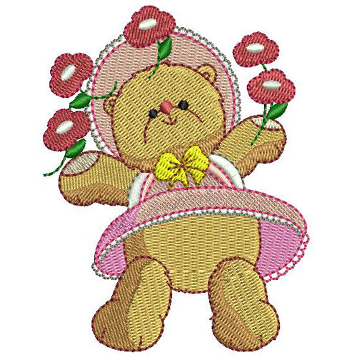 Machine Embroidery Designs - Spring Time Bears (1) - Threadart.com