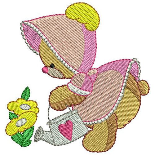 Machine Embroidery Designs - Spring Time Bears (1) - Threadart.com