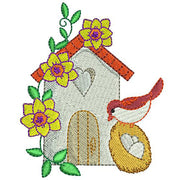 Machine Embroidery Designs - Spring Time Birdhouses (1) - Threadart.com