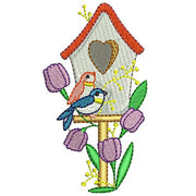 Machine Embroidery Designs - Spring Time Birdhouses (1) - Threadart.com