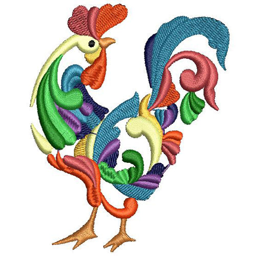 Machine Embroidery Designs - Roosters (1) - Threadart.com