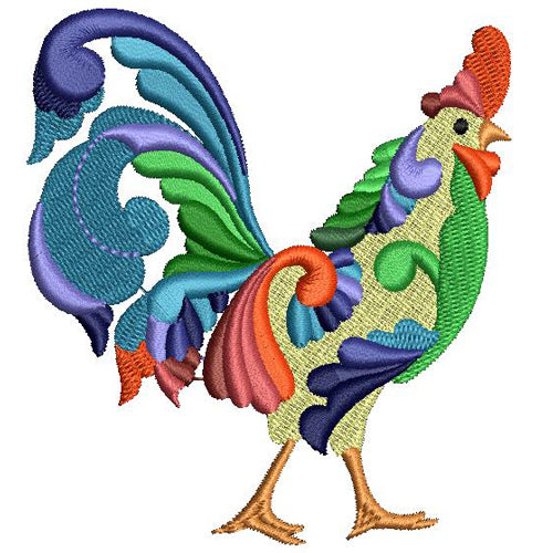 Machine Embroidery Designs - Roosters (1) - Threadart.com