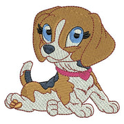 Machine Embroidery Designs - Baby Beagles (1) - Threadart.com