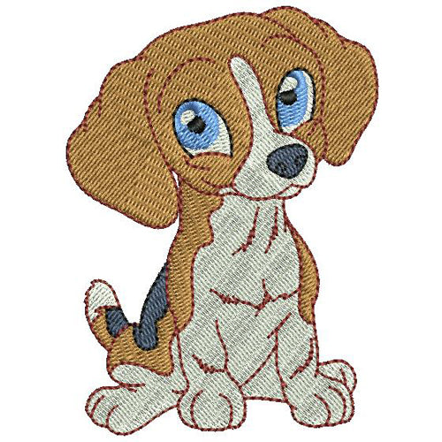 Machine Embroidery Designs - Baby Beagles (1) - Threadart.com