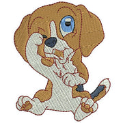 Machine Embroidery Designs - Baby Beagles (1) - Threadart.com
