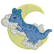 Machine Embroidery Designs - Sleeping Dinos (1) - Threadart.com