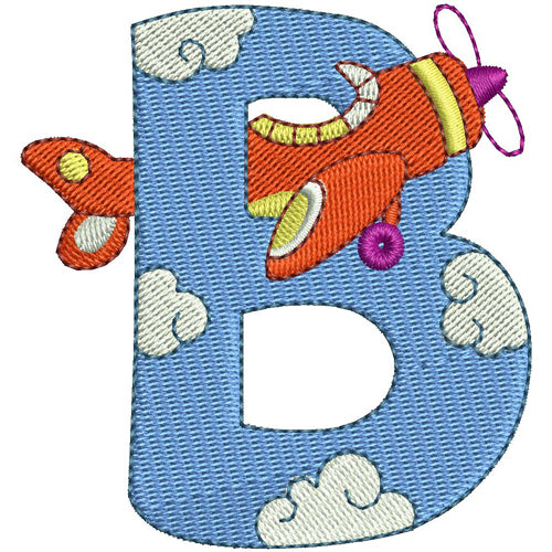 Machine Embroidery Designs - Transportation Alphabet(1) - Threadart.com