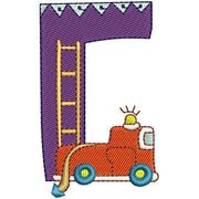 Machine Embroidery Designs - Transportation Alphabet(1) - Threadart.com