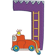 Machine Embroidery Designs - Transportation Alphabet(1) - Threadart.com