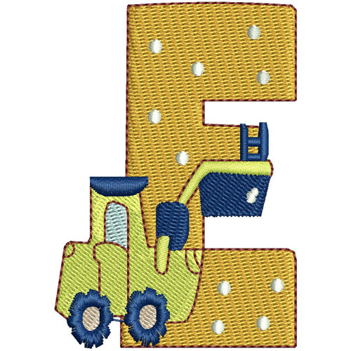 Machine Embroidery Designs - Transportation Alphabet(1) - Threadart.com