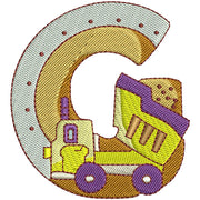 Machine Embroidery Designs - Transportation Alphabet(1) - Threadart.com